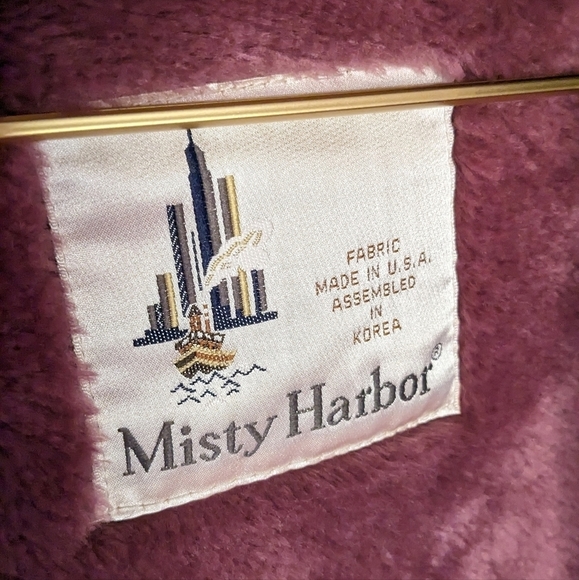 Vintage Misty Harbor 14 P Dusty Rose Trench Coat w/ Cozy Removable Liner - Picture 5 of 16